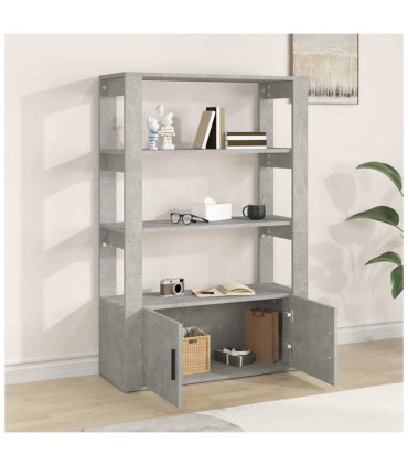 vidaXL Sideboard Concrete Grey 80x30x119.5 cm Engineered Wood