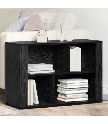 vidaXL Sideboard Black Oak 80 x 30 x 53 cm Engineered Wood