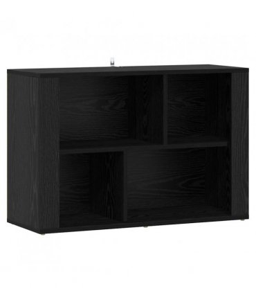 vidaXL Sideboard Black Oak 80 x 30 x 53 cm Engineered Wood