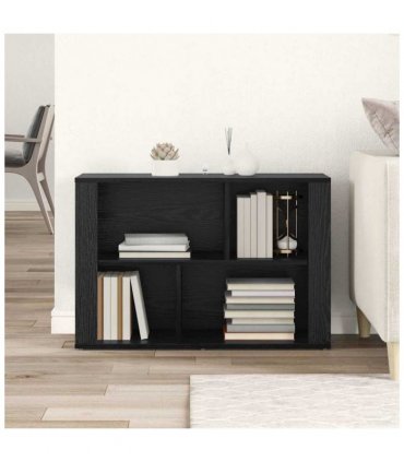 vidaXL Sideboard Black Oak 80 x 30 x 53 cm Engineered Wood