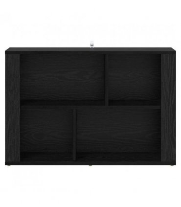 vidaXL Sideboard Black Oak 80 x 30 x 53 cm Engineered Wood