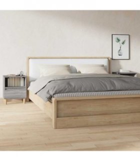 vidaXL Bedside Cabinets 2 pcs Grey Sonoma 40x35x50 cm