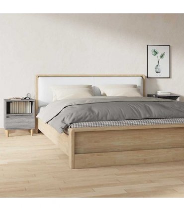 vidaXL Bedside Cabinets 2 pcs Grey Sonoma 40x35x50 cm