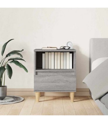 vidaXL Bedside Cabinets 2 pcs Grey Sonoma 40x35x50 cm
