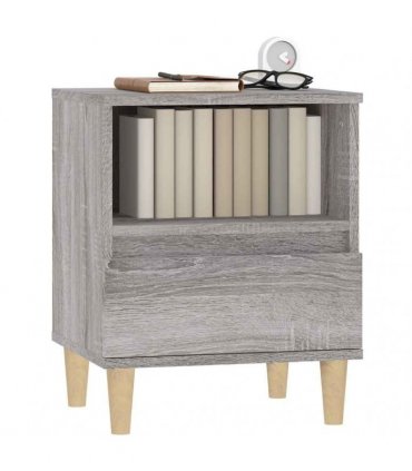 vidaXL Bedside Cabinets 2 pcs Grey Sonoma 40x35x50 cm