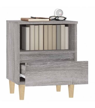 vidaXL Bedside Cabinets 2 pcs Grey Sonoma 40x35x50 cm