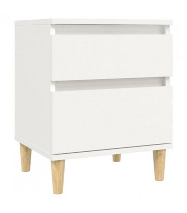 vidaXL Bedside Cabinets 2 pcs White 40x35x50 cm