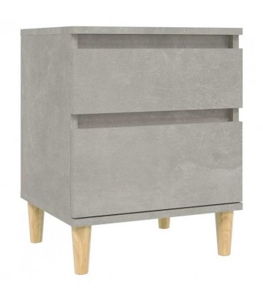 vidaXL Bedside Cabinets 2 pcs Concrete Grey 40x35x50 cm