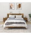 vidaXL Bedside Cabinets 2 pcs Smoked Oak 40x35x50 cm — V0672035772