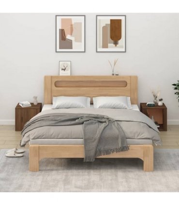 vidaXL Bedside Cabinets 2 pcs Brown Oak 50x39x47 cm