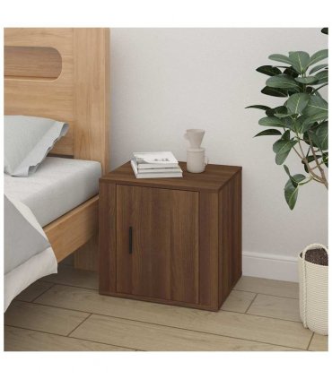 vidaXL Bedside Cabinets 2 pcs Brown Oak 50x39x47 cm