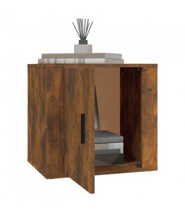 vidaXL Bedside Cabinet Smoked Oak 50x39x47 cm — V0672035861