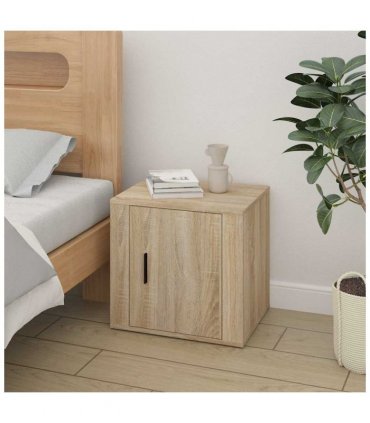 vidaXL Bedside Cabinets 2 pcs Sonoma Oak 50x39x47 cm