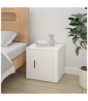 vidaXL Bedside Cabinets 2 pcs White 50x39x47 cm