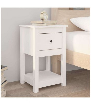 vidaXL Bedside Cabinets 2 pcs White 40x35x61.5 cm Solid Wood Pine