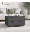 vidaXL Coffee Table Grey 60x53x35 cm Solid Wood Pine