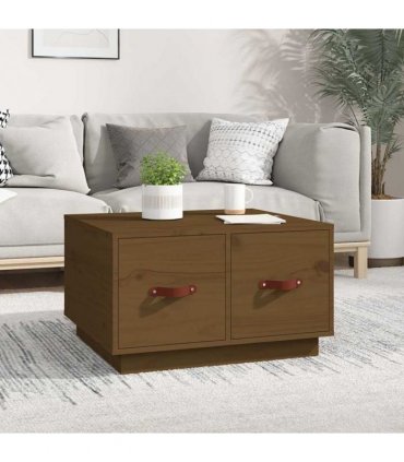 vidaXL Coffee Table Honey Brown 60x53x35 cm Solid Wood Pine