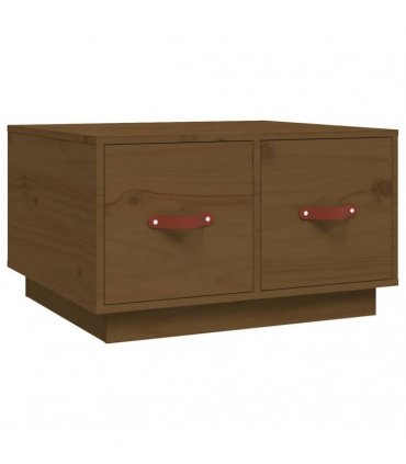 vidaXL Coffee Table Honey Brown 60x53x35 cm Solid Wood Pine