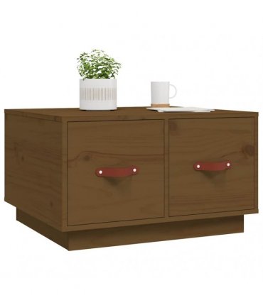 vidaXL Coffee Table Honey Brown 60x53x35 cm Solid Wood Pine
