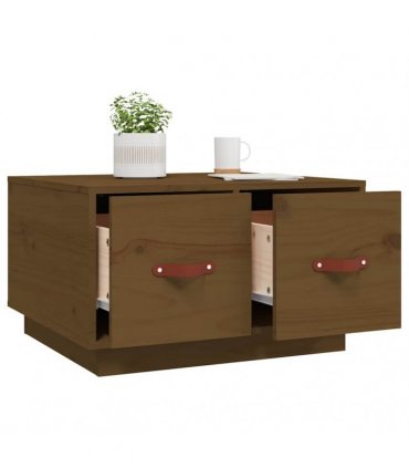 vidaXL Coffee Table Honey Brown 60x53x35 cm Solid Wood Pine