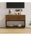 vidaXL TV Cabinet Honey Brown 90x40x60 cm Solid Wood Pine