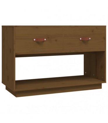 vidaXL TV Cabinet Honey Brown 90x40x60 cm Solid Wood Pine