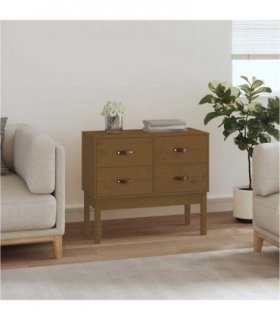 vidaXL Console Cabinet Honey Brown 90x40x78 cm Solid Wood Pine