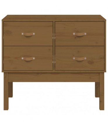 vidaXL Console Cabinet Honey Brown 90x40x78 cm Solid Wood Pine