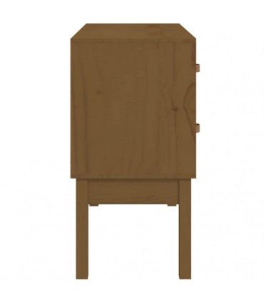 vidaXL Console Cabinet Honey Brown 90x40x78 cm Solid Wood Pine