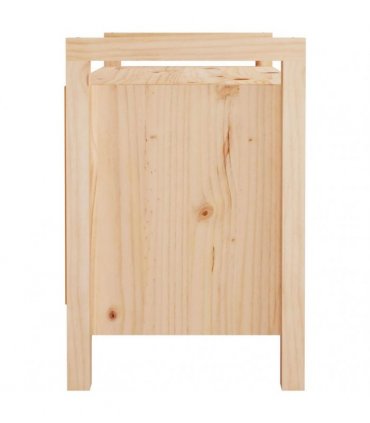 vidaXL Hall Bench 80x40x60 cm Solid Wood Pine — Colour: natural, Size: 80 x 40 x 60 cm
