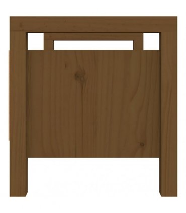 vidaXL Hall Bench Honey Brown 80x40x43 cm Solid Wood Pine — Size: 80 x 40 x 43 cm