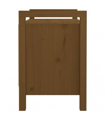 vidaXL Hall Bench Honey Brown 80x40x60 cm Solid Wood Pine — Size: 80 x 40 x 60 cm