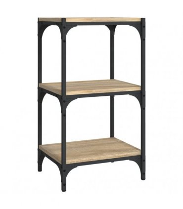 vidaXL Book Cabinet Sonoma Oak 40x33x70.5 cm Engineered Wood and Steel