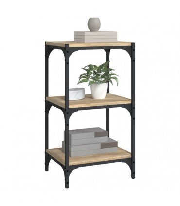 vidaXL Book Cabinet Sonoma Oak 40x33x70.5 cm Engineered Wood and Steel