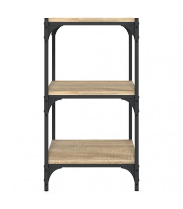 vidaXL Book Cabinet Sonoma Oak 40x33x70.5 cm Engineered Wood and Steel