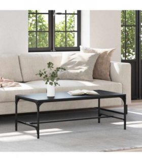 vidaXL Coffee Table Black Oak 100 x 50 x 35 cm Engineered Wood