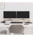 vidaXL Monitor Stand 100x27x10 cm Solid Wood Pine — Colour: natural, Size: 100 x 27 x 10 cm