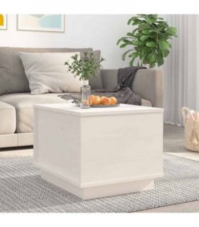 vidaXL Coffee Table White 40x50x35 cm Solid Wood Pine