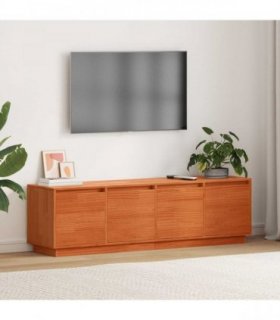 vidaXL TV Cabinet Brown 156 x 37 x 45 cm Engineered Wood — Colour: Wax brown