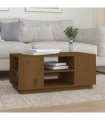 vidaXL Coffee Table Honey Brown 90x49x40.5 cm Solid Wood Pine