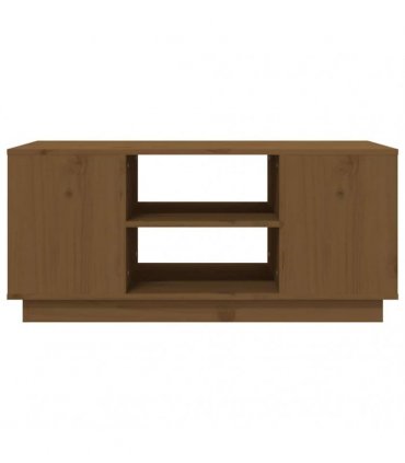 vidaXL Coffee Table Honey Brown 90x49x40.5 cm Solid Wood Pine