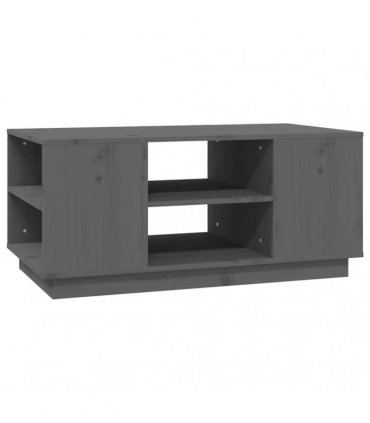 vidaXL Coffee Table Grey 90x49x40.5 cm Solid Wood Pine