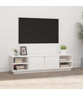 vidaXL TV Cabinet White 156x40x40 cm Solid Wood Pine