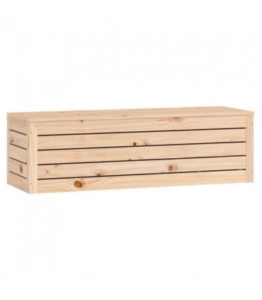 vidaXL Storage Box 109x36.5x33 cm Solid Wood Pine — Colour: Natural