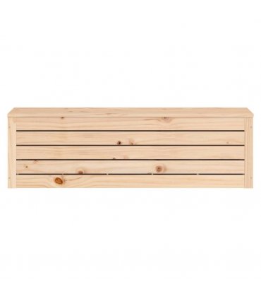 vidaXL Storage Box 109x36.5x33 cm Solid Wood Pine — Colour: Natural