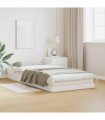 vidaXL Floor Bed Frame White 90 x 220 cm Solid Pine Wood