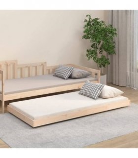 vidaXL Bed Frame without Mattress 90x190 cm Single Solid Wood Pine — Size: 90 x 190 cm
