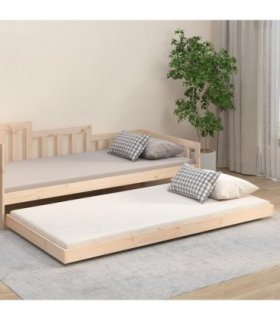 vidaXL Bed Frame without Mattress 80x200 cm Solid Wood Pine — Size: 80 x 200 cm