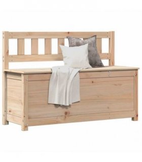 vidaXL Bench 110x41x76.5 cm Solid Wood Pine — Colour: natural, Size: 110 x 41 x 76.5 cm