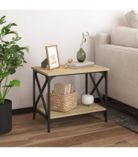vidaXL Side Table Sonoma Oak 55x38x45 cm Engineered Wood